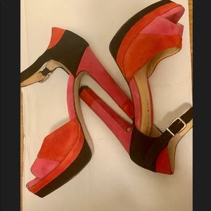 Gianni Bini multi colored heels